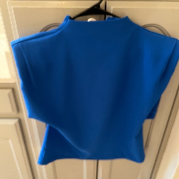 glam Elegant Blue Women's Top size L - Picture 1 of 6
